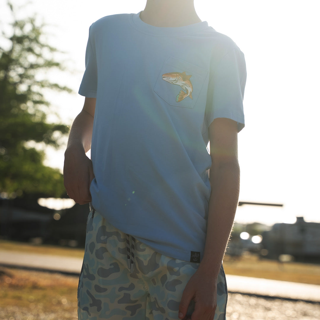 Youth Pursuit Bamboo Pocket T (RedFish)