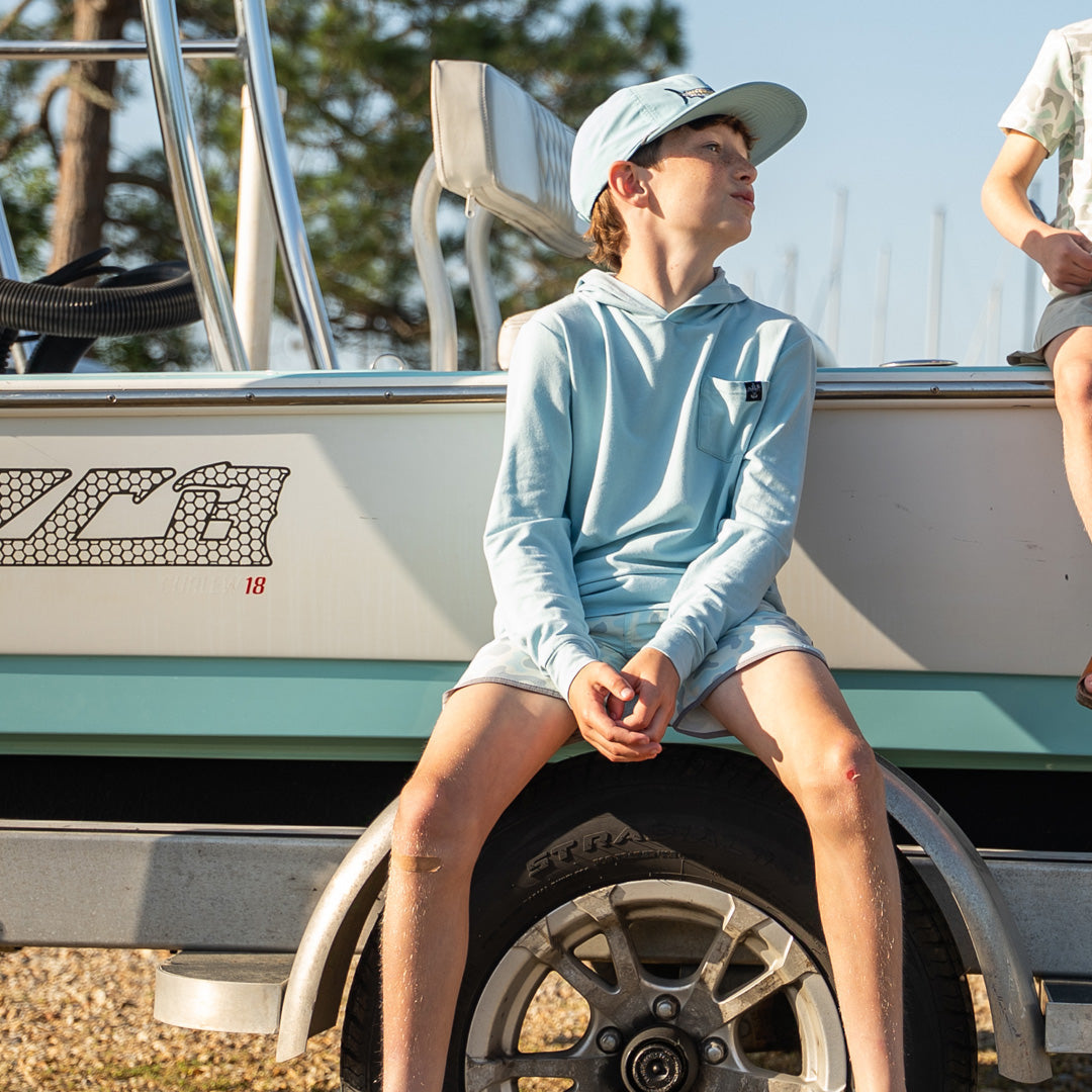 Youth Bamboo Hoodie (Aquamarine)