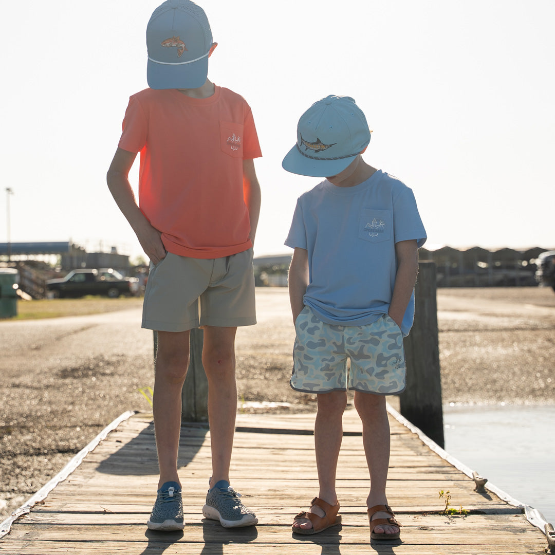 Youth Classic Bamboo Pocket T (Coral)