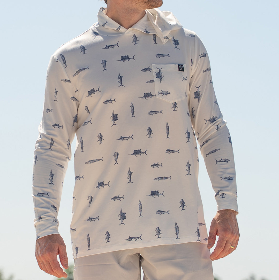 Bamboo Hoodie (White Pelagic)