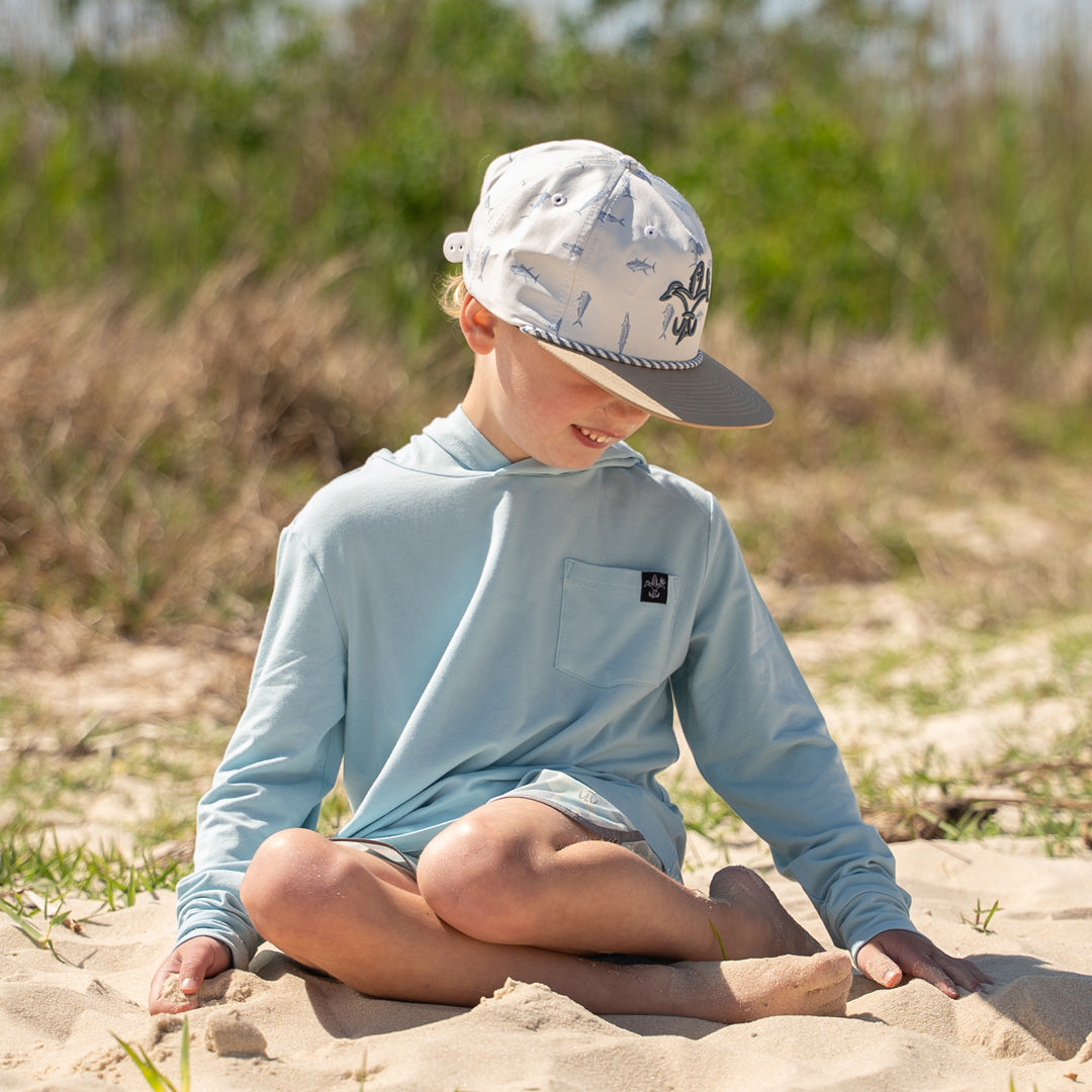 Youth Bamboo Hoodie (Aquamarine)