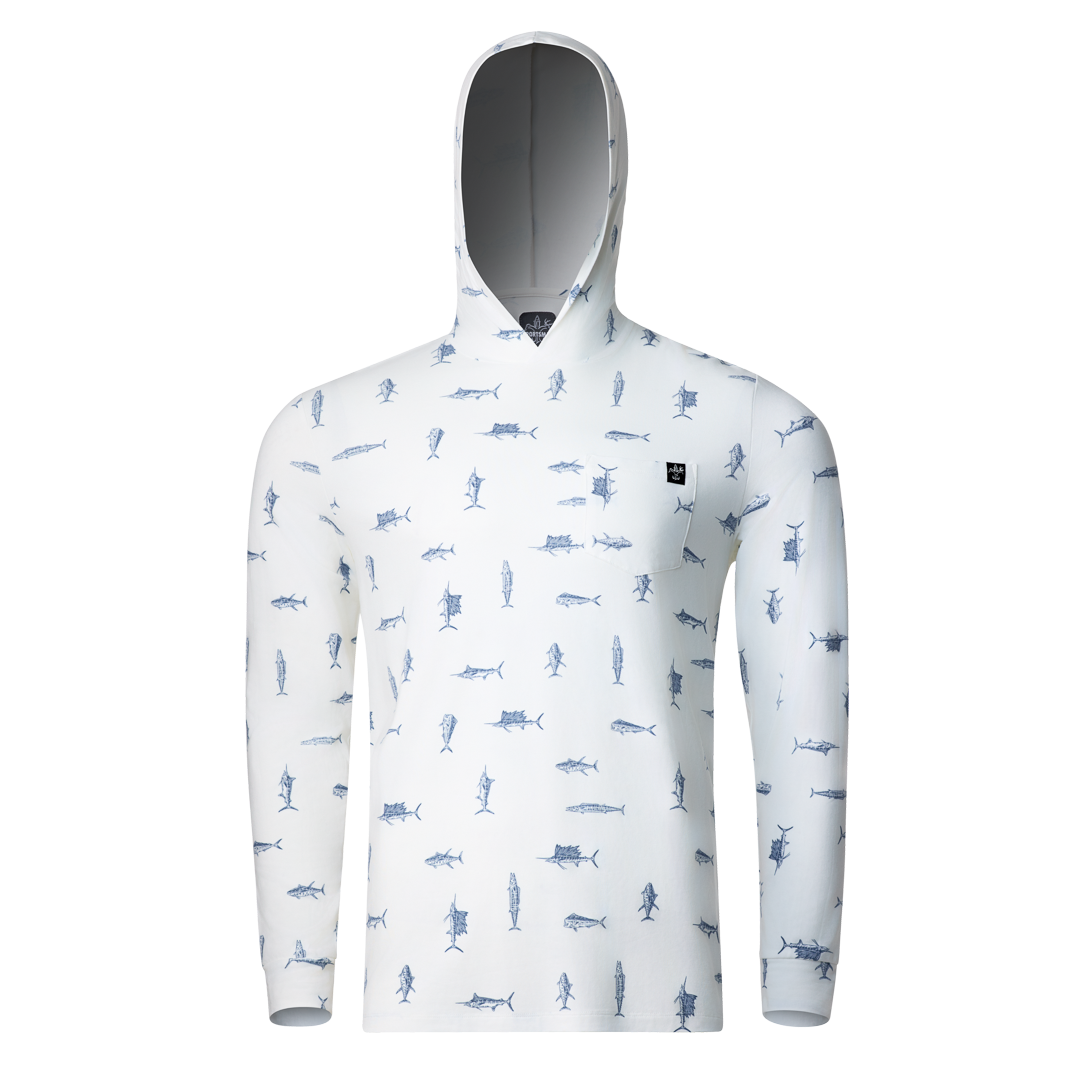 Bamboo Hoodie (White Pelagic)