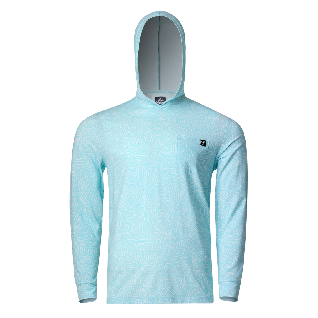 Bamboo Hoodie (Topo Aqua)
