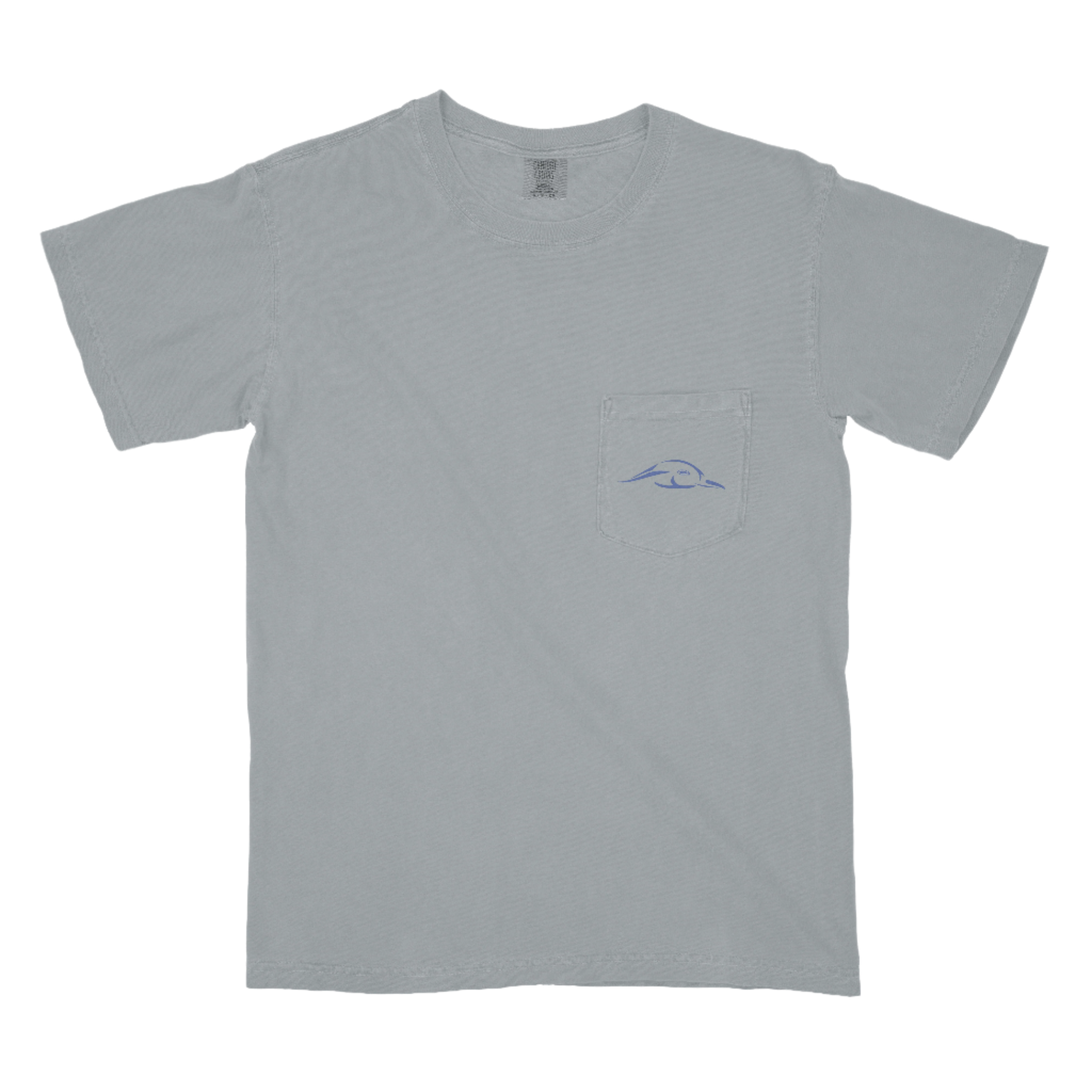 Stars and Stripes Tee - Grey with Pocket