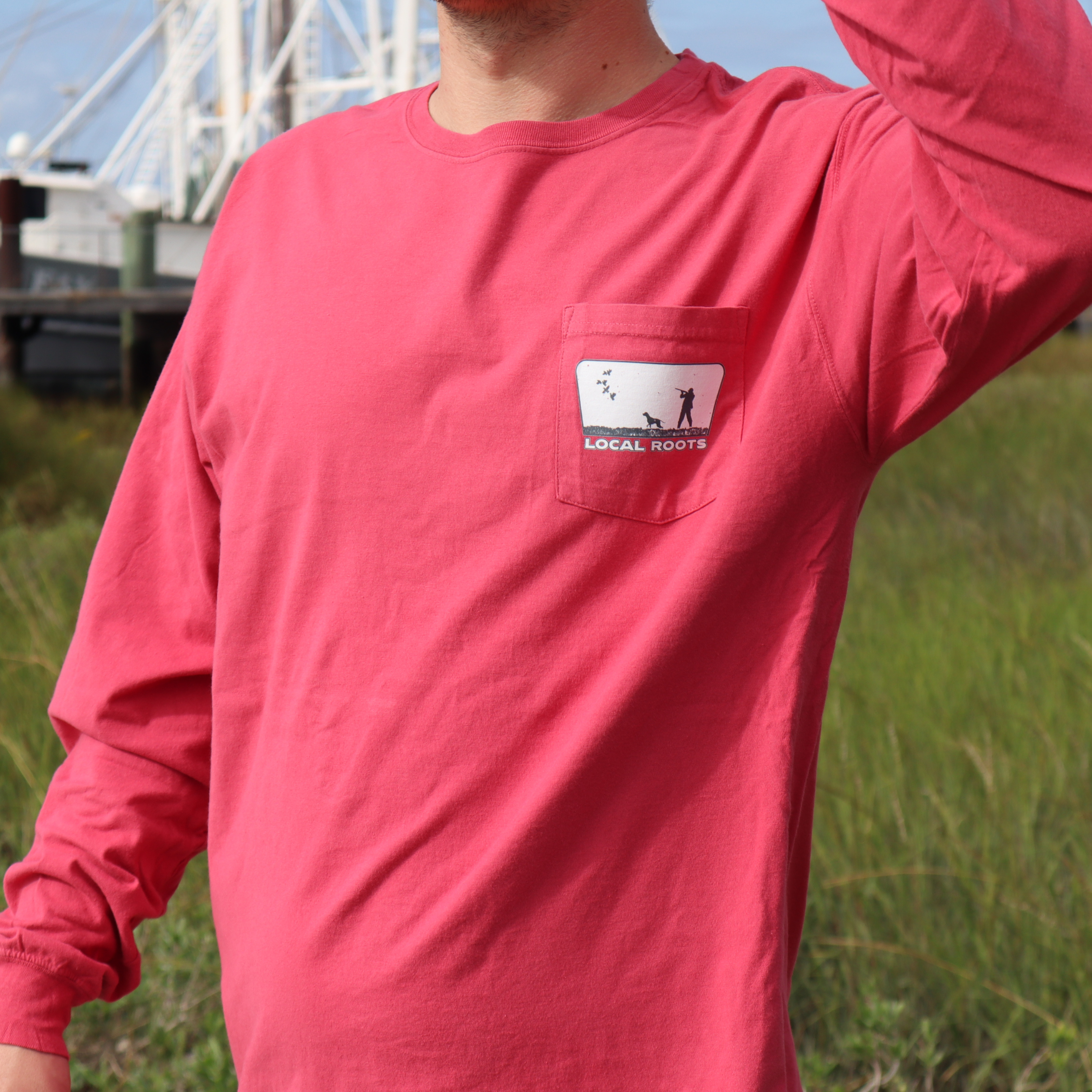 Good Times Long Sleeve Pocket Tee