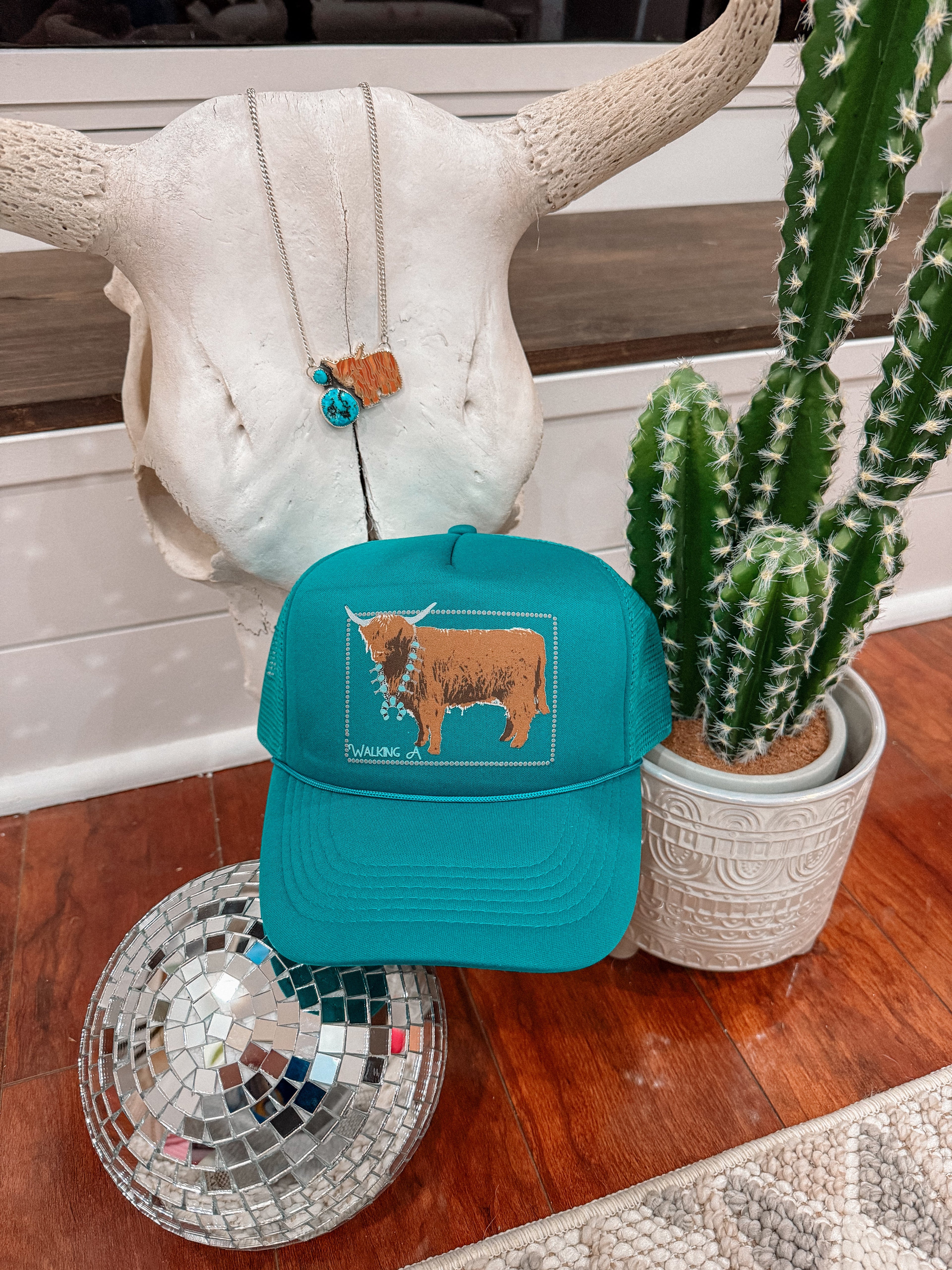 WA TURQUOISE HIGHLAND CAP