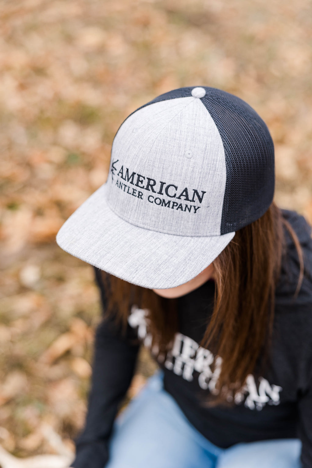 American Antler Logo Snapback Hat