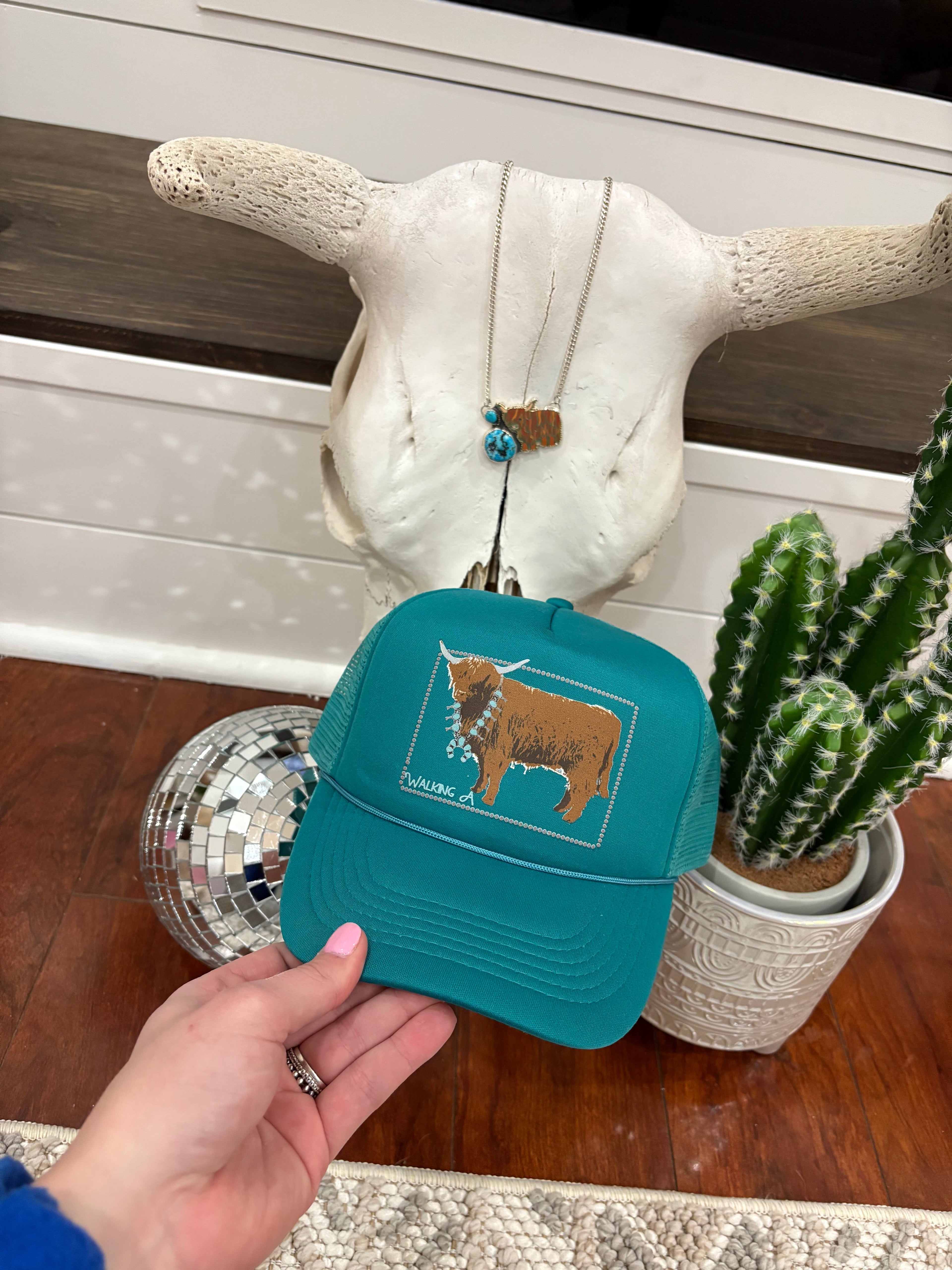 WA TURQUOISE HIGHLAND CAP