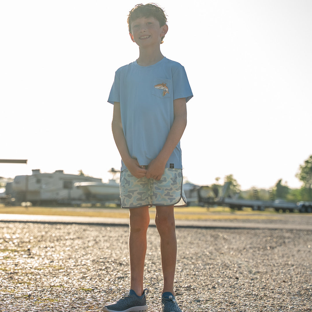 Youth Pursuit Bamboo Pocket T (RedFish)