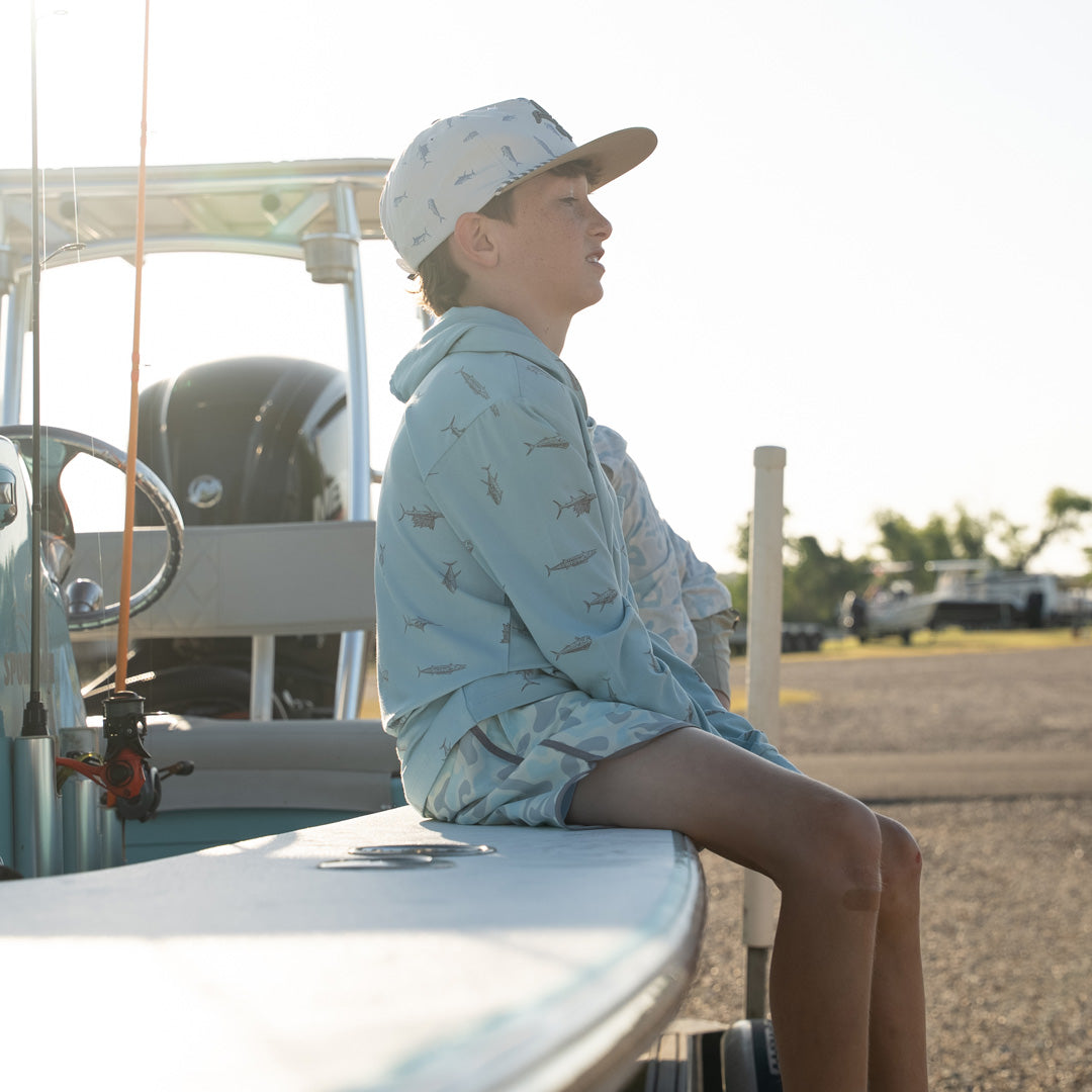 Youth Bamboo Hoodie (Pelagic)