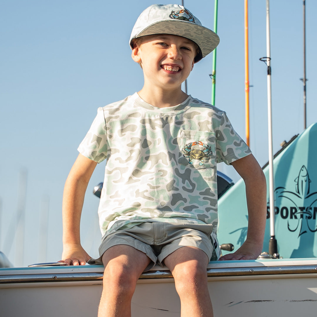 Youth Pursuit Bamboo Pocket T (Crab)