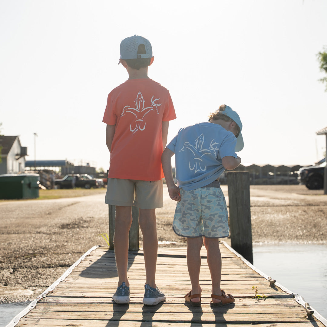 Youth Classic Bamboo Pocket T (Coral)