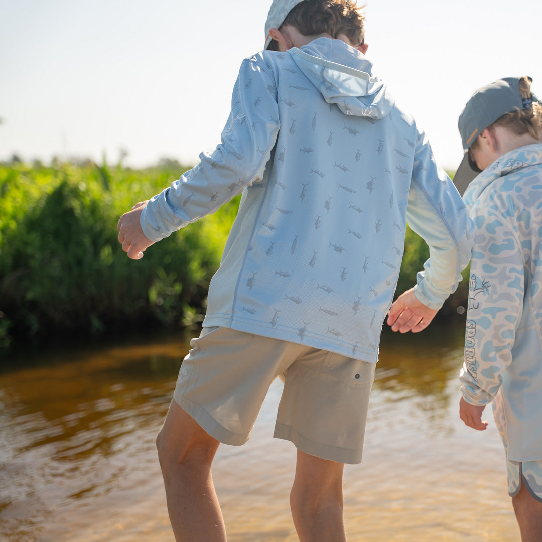 Youth 6" Fly Stretch Shorts (Khaki)