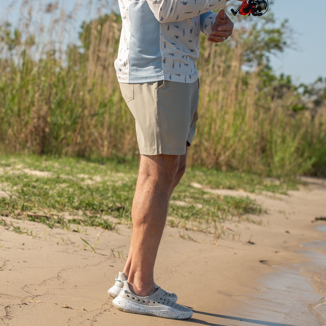 6" Fly Stretch Shorts (Khaki)