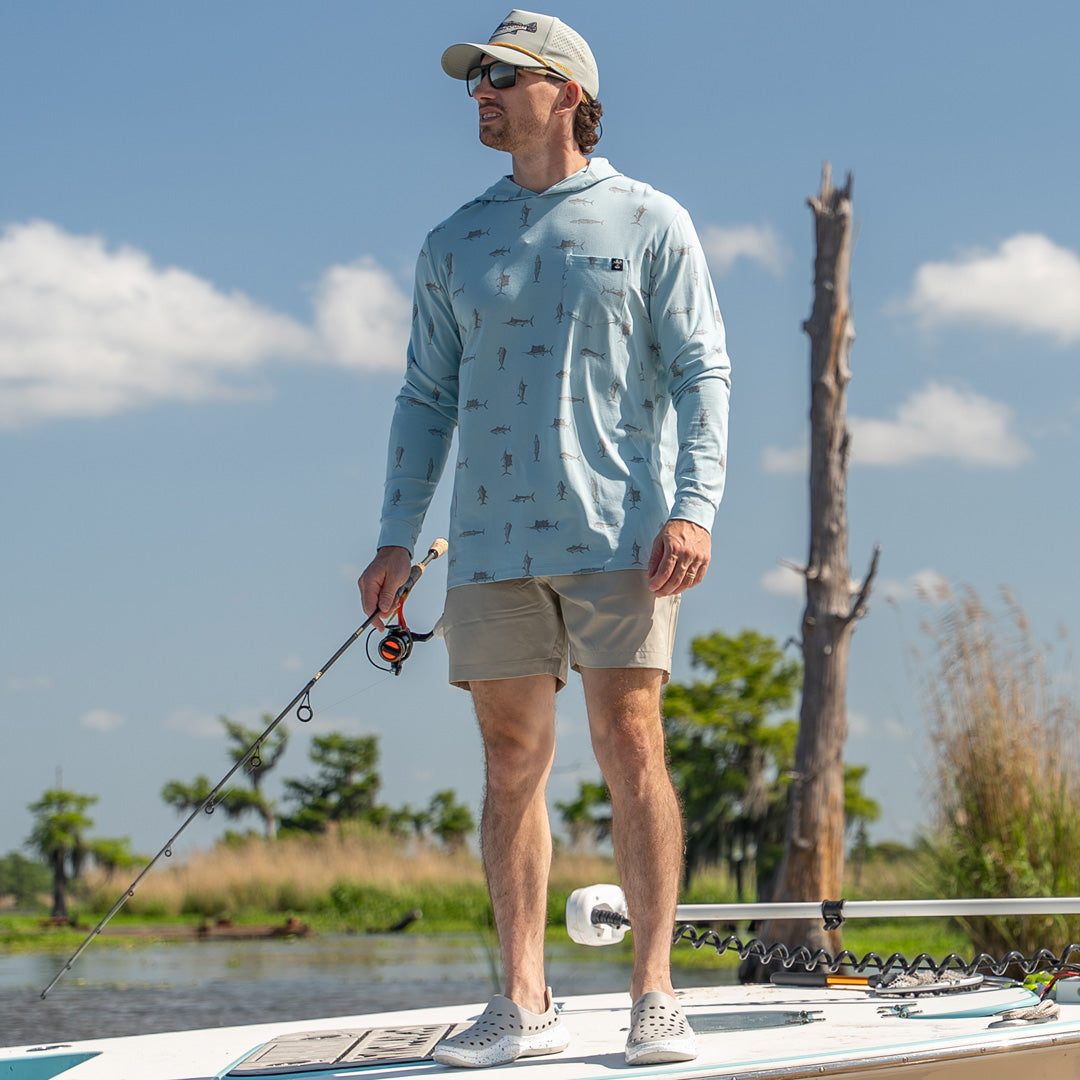 Bamboo Hoodie (Blue Pelagic)