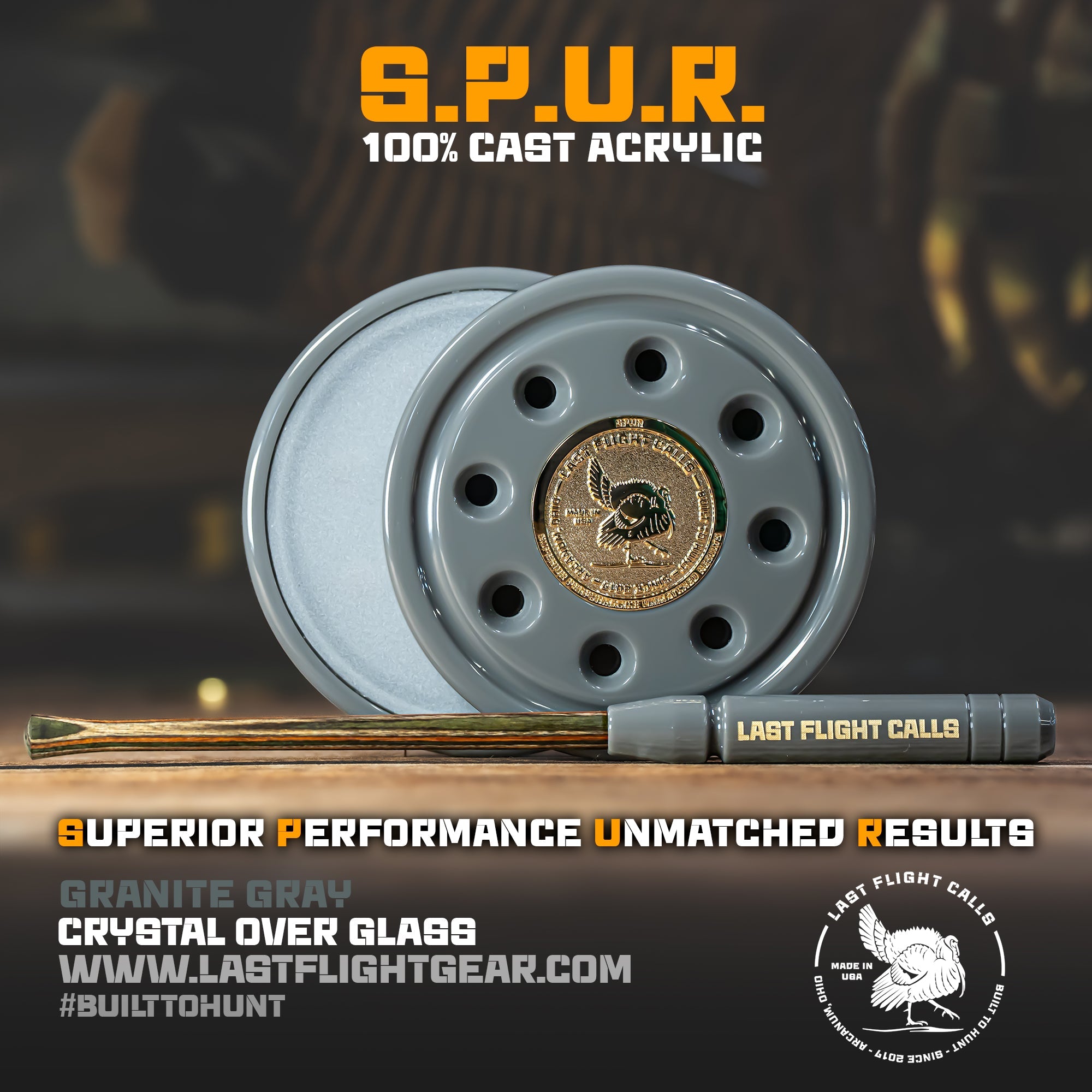 S.P.U.R. Acrylic Pot Call - Crystal