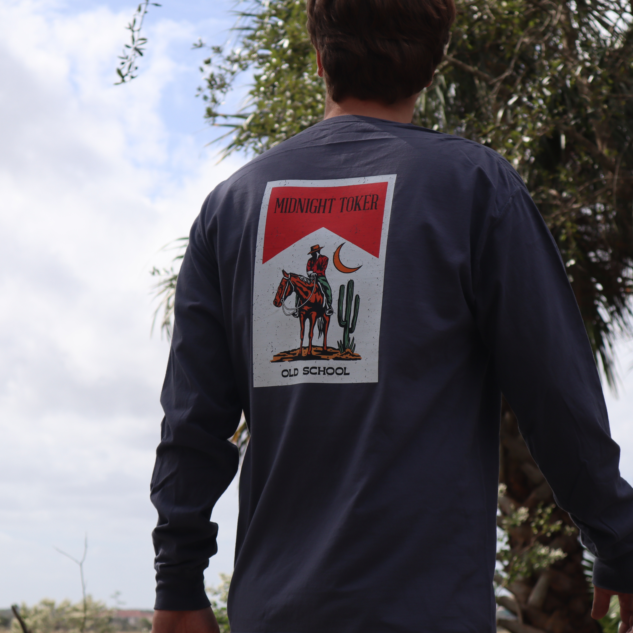 Midnight Toker Long Sleeve Pocket Tee