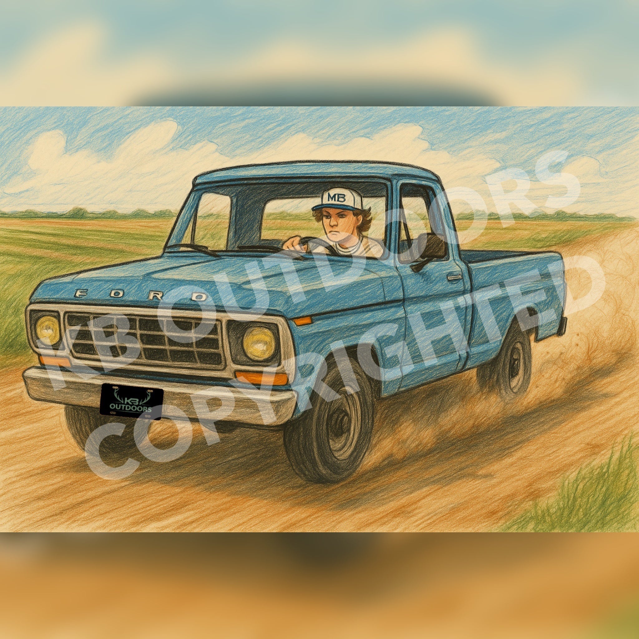 Maddox Batson x KB Outdoors Collab T-shirt (I Need a Truck Tour) 2025