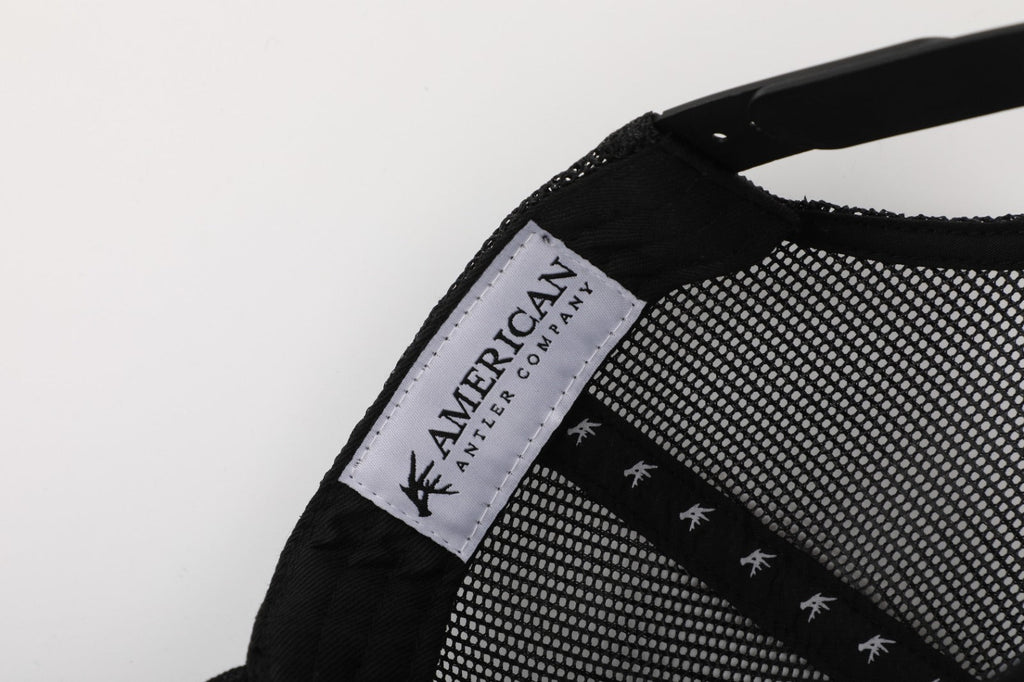 Black Antler Symbol Snapback Hat