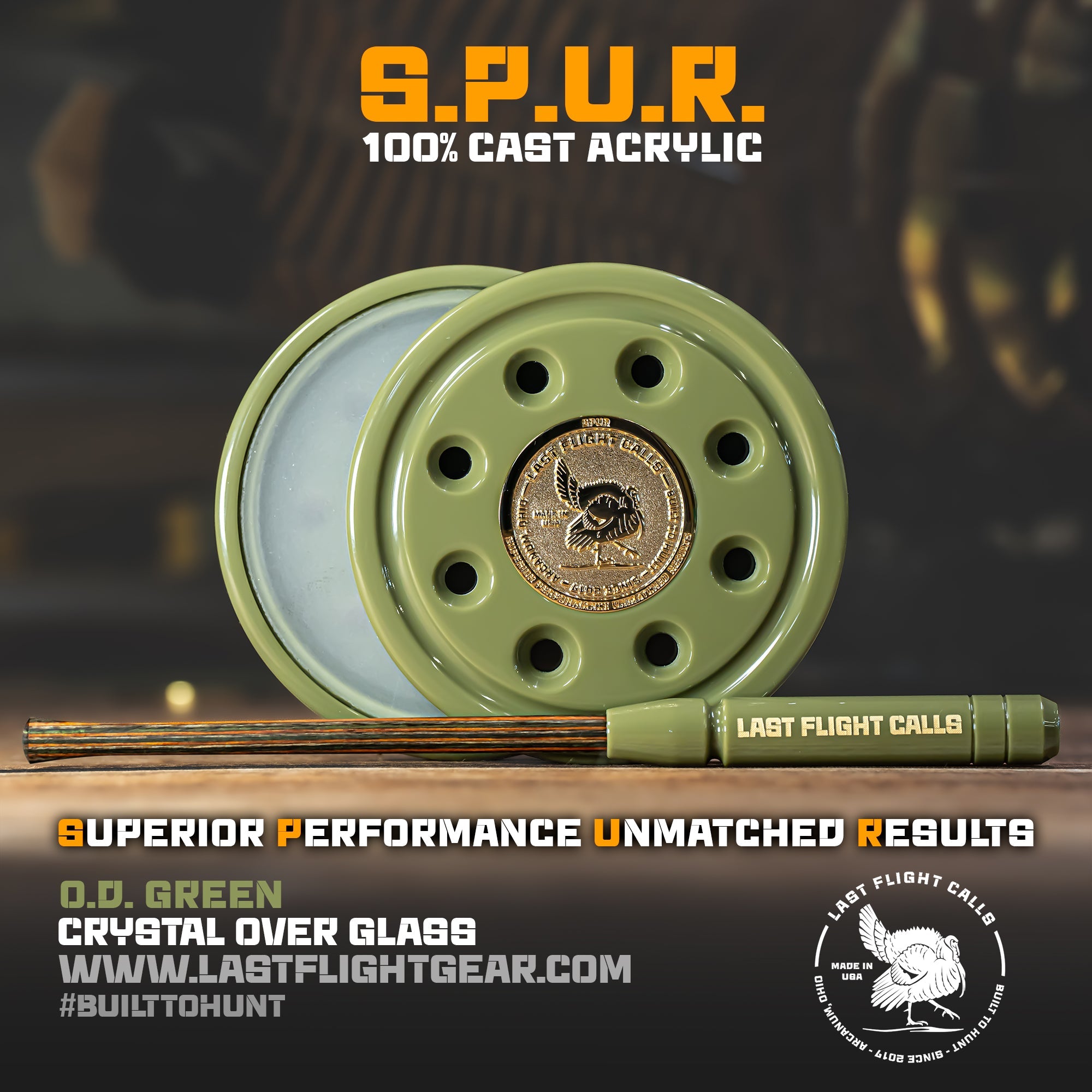 S.P.U.R. Acrylic Pot Call - Crystal