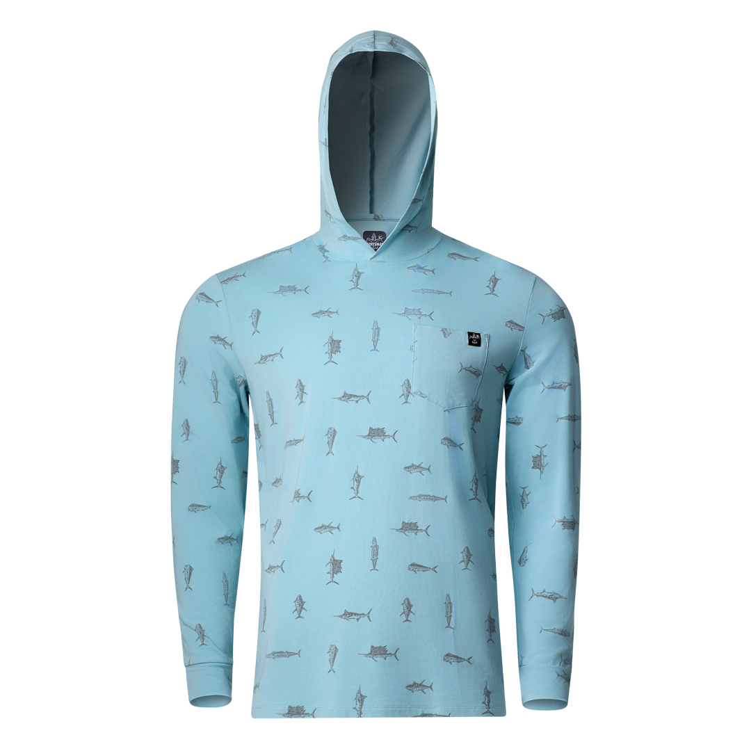 Bamboo Hoodie (Blue Pelagic)