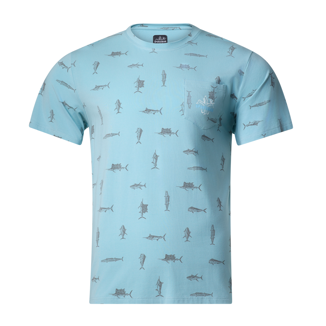 Bamboo Classic Pocket T (Blue Pelagic)