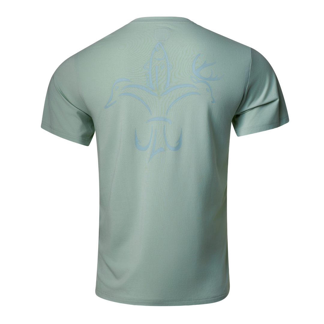 Bamboo Classic Pocket T (Aqua Gray)