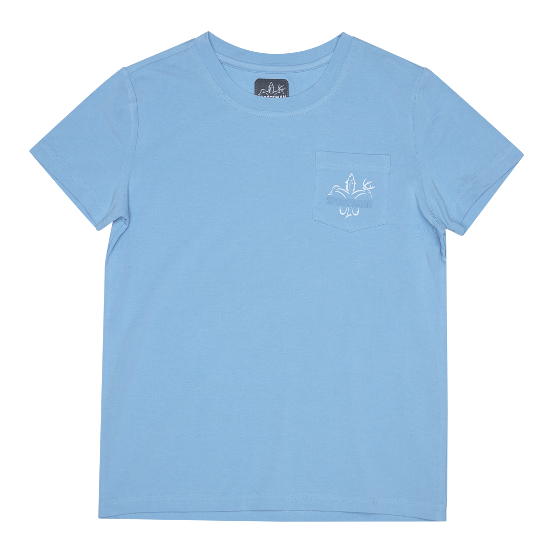 Youth Classic Bamboo Pocket T (Captains Blue)