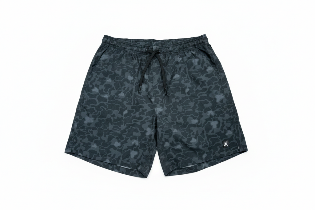 Black Marsh Duck Camo Athletic Short