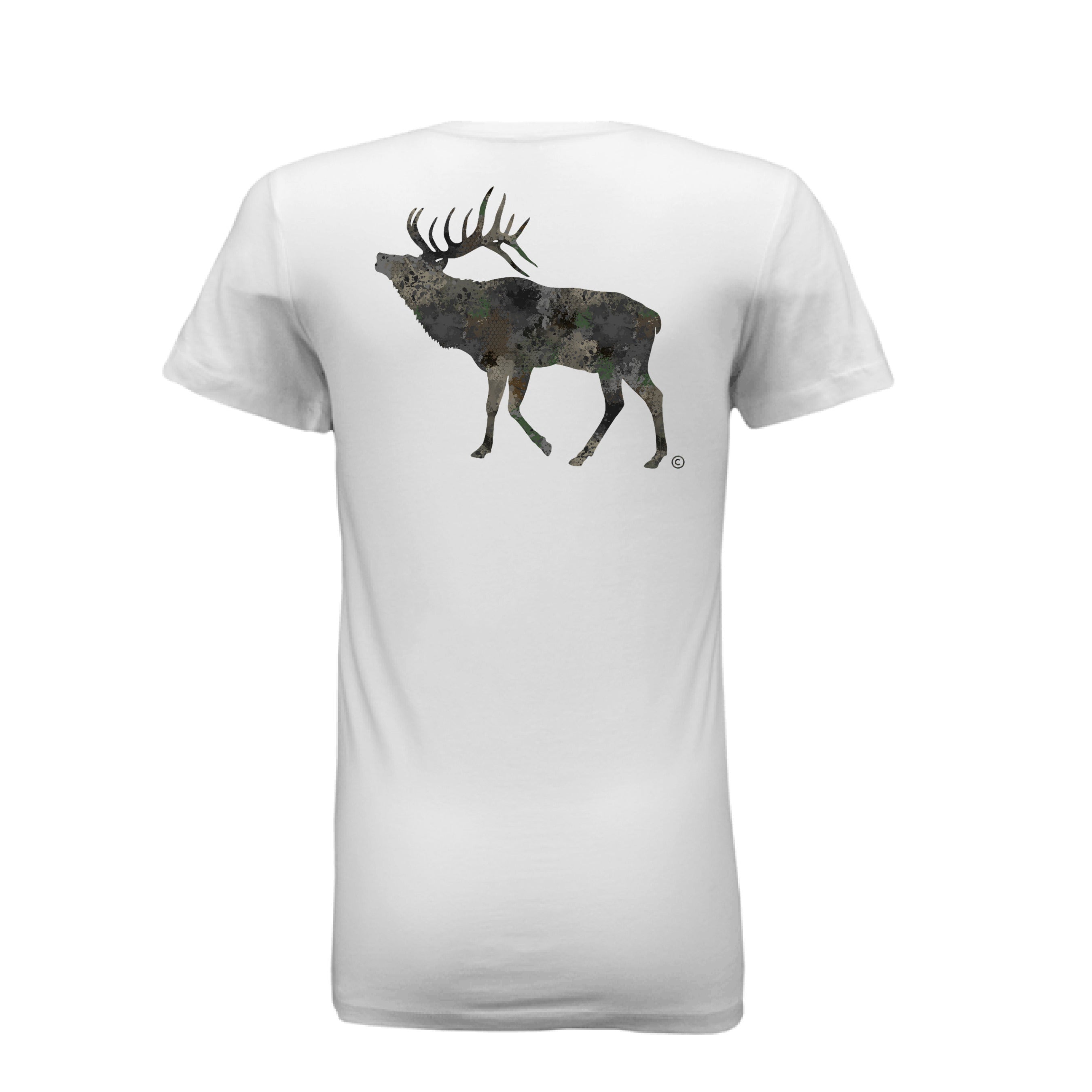 Women’s Timber Splash Burst Camo Elk T-Shirt
