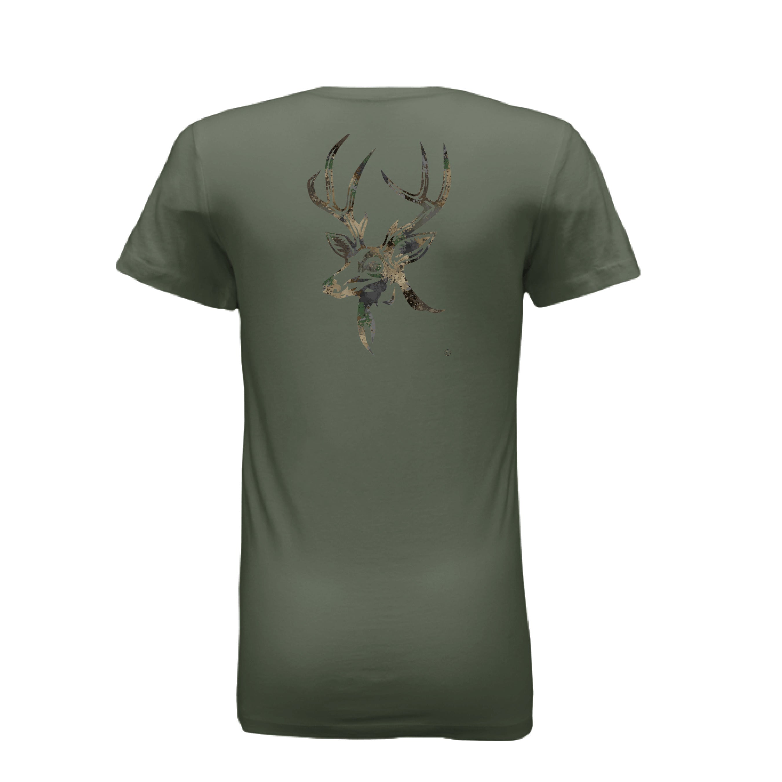 Women’s Forest Splash Burst Camo Buck T-Shirt